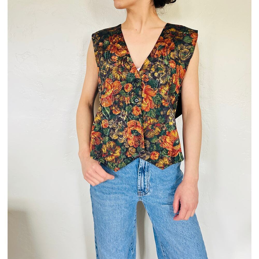 Vintage Envious Floral Vest